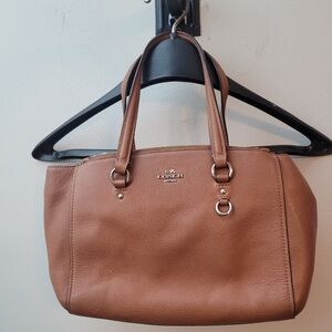 Coach Stanton 26 Crossgrain Leather Satchel Tan 37145